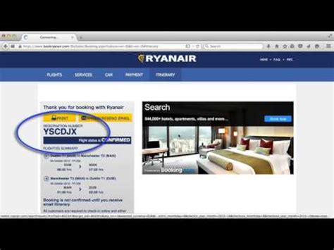 ryanair uk my booking.